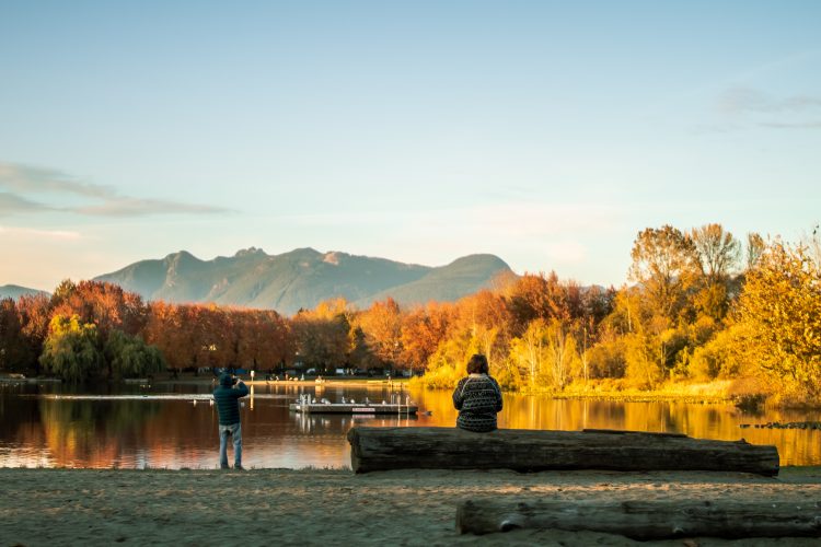 Trout lake is located in East Vancouver (Western Canada)