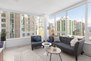 885 Cambie Street, Downtown Vancouver living room